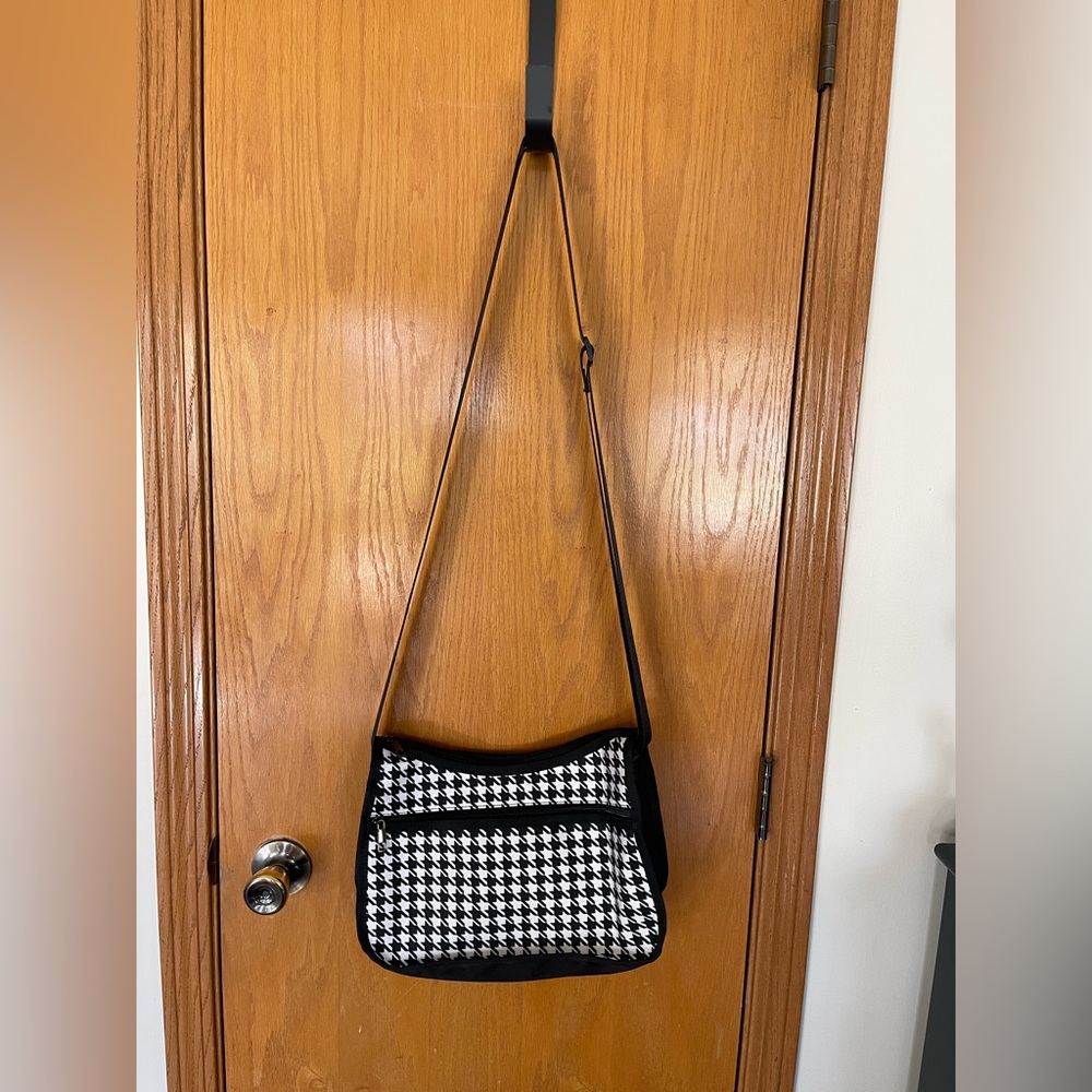 New - Stylish Black and White Houndstooth Women's Bag